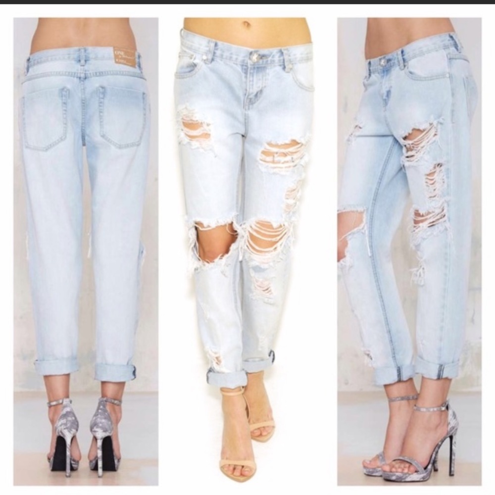 One teaspoon awesome baggies ripped destroyed Jean
